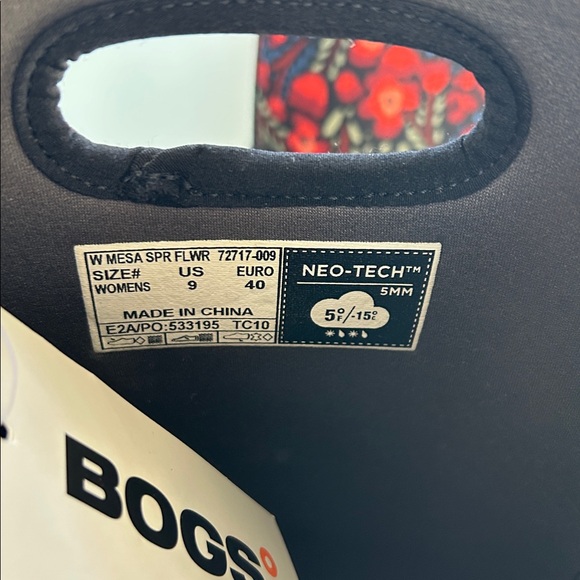 Bogs Mesa Super Flower Rain Snow Garden Boot Waterproof - Picture 3 of 13